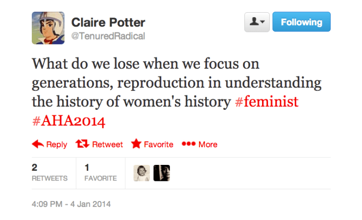 Generations of Womens History tweet
