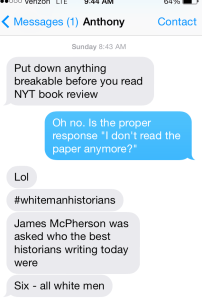 Sunday morning conversations.